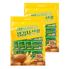 스낵24 리얼생감자스틱 포테이토스낵 대용량 과자, 2개, 360g