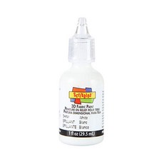 공예몰 Scribbles 3D Fabric Paint 1 White 패브릭물감