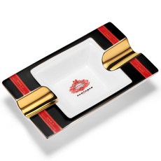 【崇德店】雪茄煙灰缸 陶瓷大口徑 專用菸缸 創意個性, 黑色, 1個