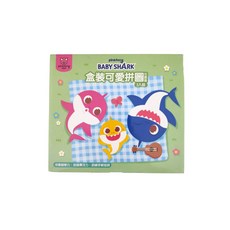 pinkfong BABY SHARK 花園篇盒裝可愛拼圖3入，培養觀察力、訓練手眼協調, 1個, 3片