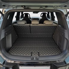 카프트 2026 디 올 뉴 셀토스 호환 프리미엄 퀄팅 가죽 트렁크매트 차박, 블랙-블랙, 디 올 뉴 셀토스 (26년1월~) 상단형