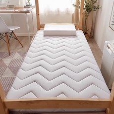 기숙사 쿠션매트 라텍스 침대 토퍼 원룸 가정용 쿠션 접이식매트리스 수면 침대매트리스, 리플 그레이 6cm