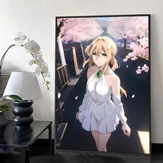 애니메이션 토쿄 구울 그림 서예 면 캔버스 포스터 거실용 벽 예술 현대 커피숍 장식, 30X40cmFrameless, 15 Black9