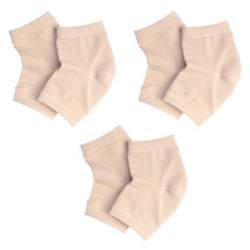 풋인솔 뒤꿈치 보호 양말 양쪽 3켤레 세트, 1세트