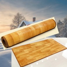 겨울 거실 바닥 보온 장판 매트, (일반우드)200x250