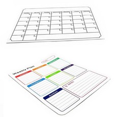 1달형 롤링 자석 화이트 보드 칠판 월중 주간 ord+20148gV