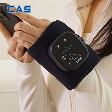 카스(CAS) AirHEAT 공기압 손목마사지기 CAS-LM01 EMS 무선 저주파 손목안마 온열찜질기, 네이비