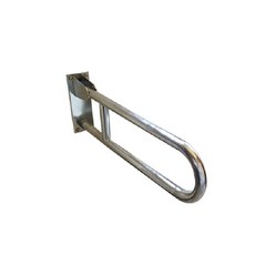 【海夫健康生活館】斜坡板專家 304不鏽鋼 可動式安全扶手 馬桶扶手 管徑31.8mm 長70cm(SAc318), 1個