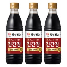 햇살담은 두번달여 더 진한 진간장 골드, 500ml, 3개