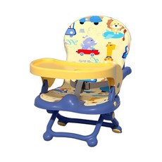 유아용 의자 식탁의자 휴대용 접이식 부스터 시트, 블루