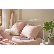 데코카페트 호주 양모이불 침대패드 퀸 킹 스프레드 사계절용, 핑크