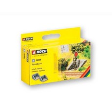 NOCH 34306 디오라마 미니어처 신호기 자리 베이스 모형 2개, 단품