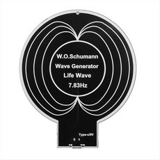 DC5V Schuman Wave Generator 7.83HZ 가정 및 사무실 용 초저주파 펄스파 발생기 Type-C 오디오 공진기, 검은색