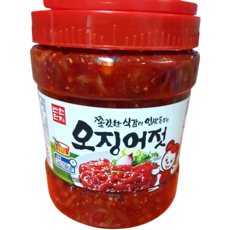 오징어젓 반찬단지 상급 PET 2K 업소용 식당용, 1