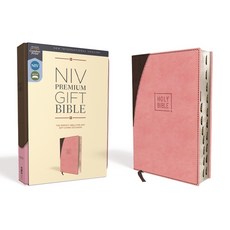(영문도서)Niv Premium Gift Bible Leathersoft Pink/Brown Red Letter Edition In... Imitation Leather, Zondervan, English, 9780310094142