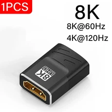 HDMI 케이블 익스텐션 어댑터 커넥터 노트북 PC TV PS3 모니터용 암-암 호환 8K 2.1