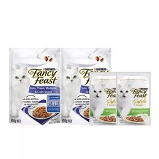 팬시피스트 왕새우 고등어게살 450g 2팩 +쁘띠 50g 파우치 2개, 2세트