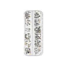 네일 풀스톤 파츠 12종 세트, 1개, 크리스탈모양