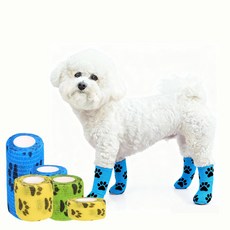 아임펫벳 의료용 자가접착 강아지압박붕대 강아지다리붕대, 10개, 그린