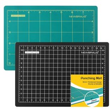 NEWBRAUG 8MM 두께의 가죽 스탬핑 패드 DIY A4 헤비 매트 커팅 도구 공예 작업용 위버 펀칭 펀치 보드 조각, A5