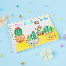 정인아트 양면수첩+보석십자수 문구용품 set (수첩 약10.5x15.5cm)