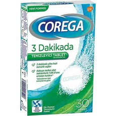 코레가 틀니 클렌저 3분 래피드 액션 30정 포장은 다를 수, 틀니 클리너 세척 코레가 클렌저 3분 래피드 액션 30, 1개