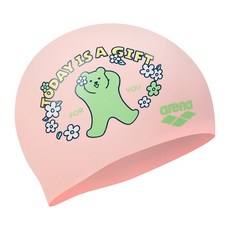 아레나 실리콘 수모 A5AC1AC85 젤리베어 나들이, 1개, PNK