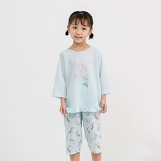 삐삐롱 [삐삐롱]루씨 시어스킨 자카드 7부 상하세트