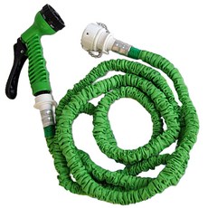 [AC-Mall] 메탈연결부위 강한수압에도 견디는 홈쇼핑정품 이지매직호스/3배 늘어나는 라텍스 호스/간편보관/26년형 국내생산 물호스, 부품-워터건, 1개