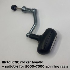 1PC CNC 금속 낚시 핸들 3가지 내구성 가능 사용 교체 스피닝 액세서리, 5000 7000M