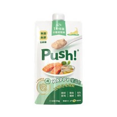 GuoShi寵物 Push! 噗滋包 主食肉泥 強護活力補給 365營養滿分 貓主食肉泥, 1個, 水潤亮眼A, 110g, 鮭魚鮪魚A