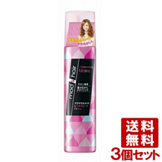 헤어무스 모즈 헤어 글래머러스 메이크업 샤프 웨이브 폼 세트 스타일링 무스 mods hair 유니레버, 130g, 3개