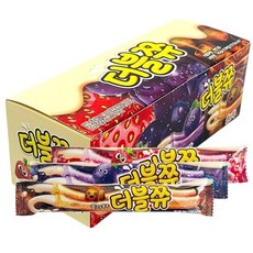 더블쮸 새콤달콤 콜라 포도 딸기 믹스 롱스틱 젤리 어린이 인기간식, 12개, 30g
