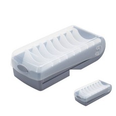 슬라이드 명함박스 진회색 1개입 명함케이스 수납