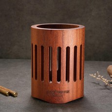 BOERSAN HOME 木質瀝水筷子收納筒, 1個, 圓/型 筷筒