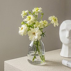 글로우 유리 화병 꽃병, 클리어