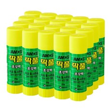 아모스 초강력 딱풀 풀, 25g, 20개