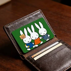 만화 토끼 귀여운 M-Miffy n-nijntje 장식 고급 카드 스티커 직불 신용 은행 스킨 커버 선물 학생용, 01 18x13.5CM, 17 z20