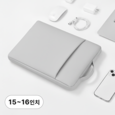 제로필 모서리보호 14인치 16인치 노트북파우치, 1개, 라이트그레이