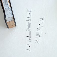 Yohaku 紙膠帶 文字與數字 原創系列, 1個