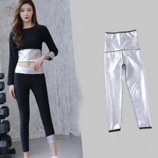 여성 운동 레깅스 발목 길이 신축 허리 밴딩 땀 흡수 배출 체형 보정 헬스 요가