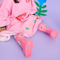 알파슈 팬콧 뉴 베이직 장화 핑크 아동 유아 유치원 레인부츠 초등 학교 학생 미끄럼방지 가벼운 등교 등원용