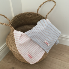 [프랑블룸] 프렌치 블루 스트라이프 테이블매트 가전덮개 키친크로스 전자레인지커버, 1개