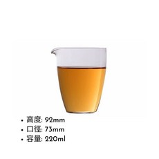 多功能寬口耐熱玻璃分酒器 220ml 鸚嘴設計, 1個, 分酒器