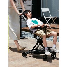 6세 이상 경량 휴대용 유모차 추천 접이식유모차 경량유모차 휴대용유모차, 3. 업그레이드 플래그십 버전+검은 흰색 A