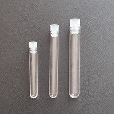 다양한 종류의 플라스틱시험관 Plastic test tube, 10개, 12 x 75mm