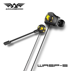 ARMAGGEDDON 雙動圈可拆式電競耳機麥克風 附贈原廠耳機包, WASP5
