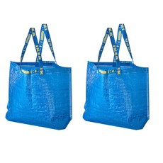 이케아 FRAKTA 장바구니 M 블루, 2개