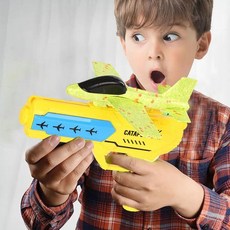 비행기날리기 kc인증 야외장난감 에어글라이더 비행기 슈팅 총, 레드