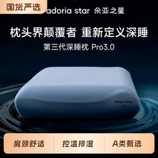 【無品牌】深睡枕Pro3.0護頸枕記憶棉長方形頸椎枕記憶枕枕芯枕頭, 1件, 深睡枕pro3.0-10cm+深藍枕套pro3.0